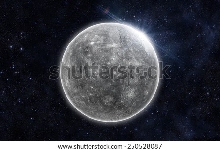 Planet Mercury - Elements of this Image Furnished By Nasa Royalty-Free Stock Photo #250528087