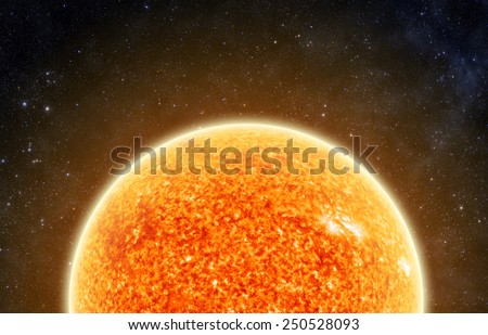 Closeup of the Sun - Elements of this Image Furnished By Nasa