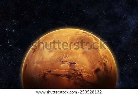 Planet Mars - Elements of this Image Furnished By Nasa