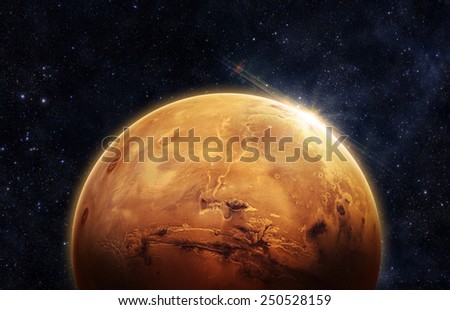 Planet Mars - Elements of this Image Furnished By Nasa