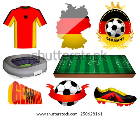 Germany soccer vector illustration