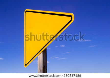 Blank road sign with open space for text.
