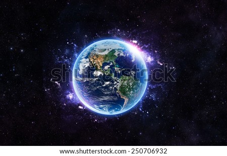 Bright Earth - Elements of this Image Furnished by NASA