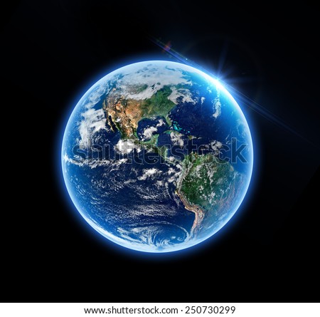 Isolated Earth - Elements of this Image Furnished By NASA