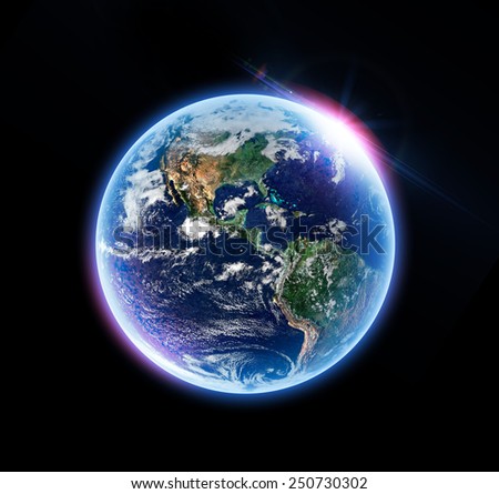 Isolated Earth - Elements of this Image Furnished By NASA