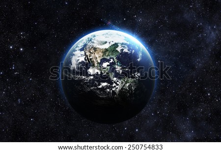 Dark Earth - Elements of this Image Furnished by NASA