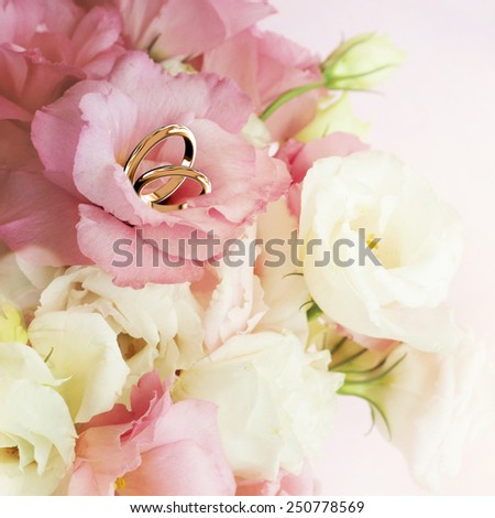 bouquet of eustoma flowers