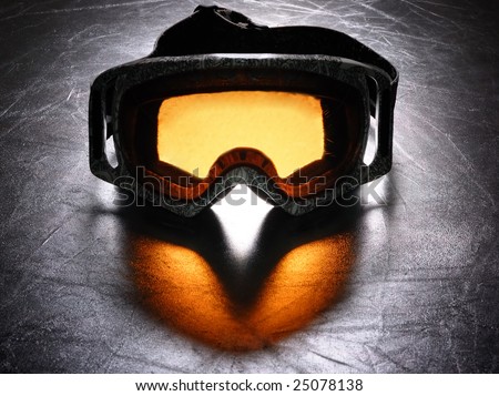 snowboard mask dramatic lighting
