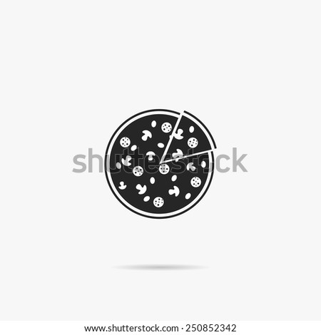 Simple icon pizza.