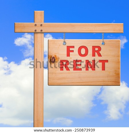 Real estate banner, clipping path.