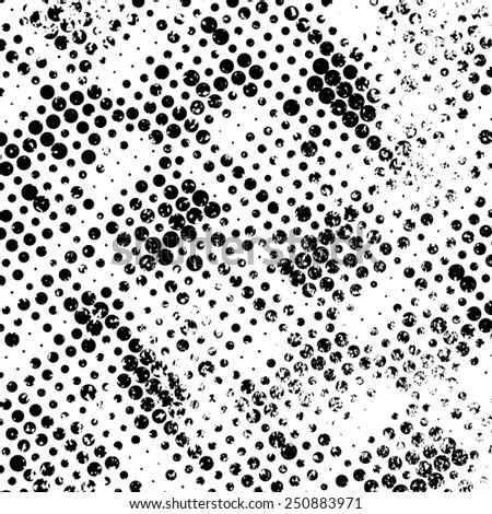 Abstract Grunge Texture with Halftone Dots . Vintage 