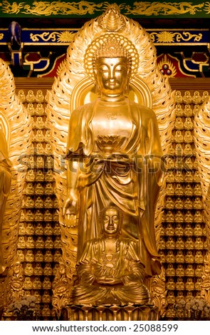 Monument of buddha in chinese temple Thailand
