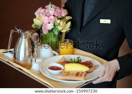 A Romantic Breakfast  Royalty-Free Stock Photo #250907230