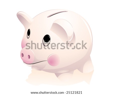 Piggy Bank - Vector