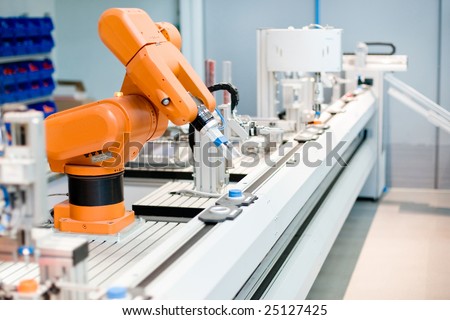 A computer controlled automated manufacturing process Royalty-Free Stock Photo #25127425