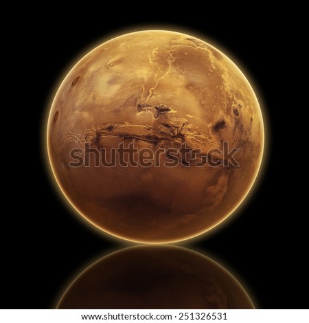Mars Isolated - Elements of this Image Furnished by NASA