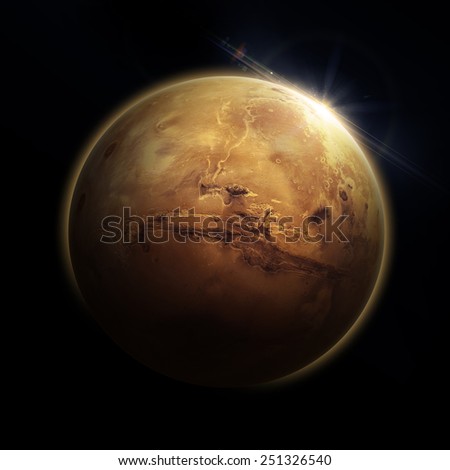 Mars Isolated - Elements of this Image Furnished by NASA