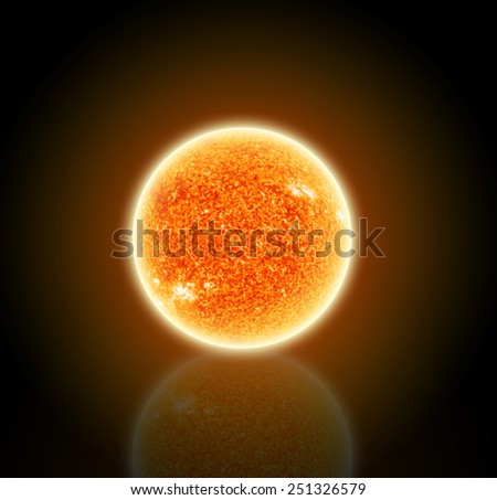 Isolated Sun - Elements of this Image Furnished by NASA