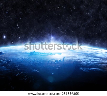 The Blue Earth - Elements of this Image Furnished by NASA
