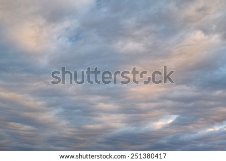 Clouds and sunset sky background