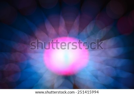 Photo of bokeh lights on black background  at night