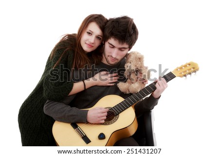 picture of a young couple, valentine day concept