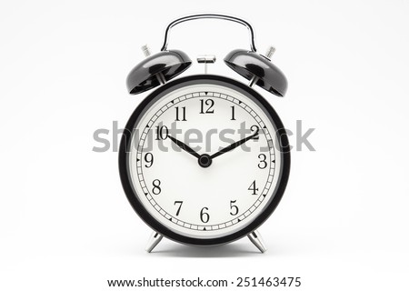  alarm clock on white background