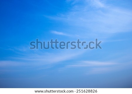 clouds in the blue sky 