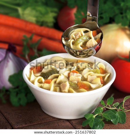 Mom's chicken noodle soup