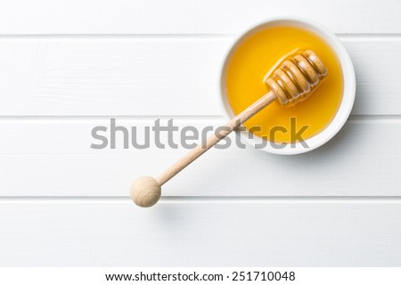 top view of sweet honey  Royalty-Free Stock Photo #251710048