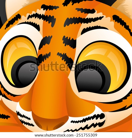 Vector illustration. Tiger.