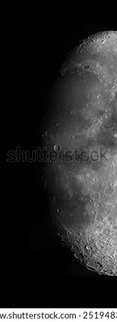 Detailed picture of the Lunar Surface