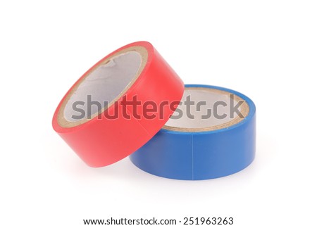 Electrical tape isolated on white background