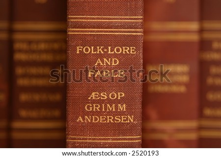 Selective focus image of a old worn book.