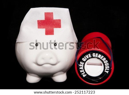 charity healthcare piggy bank cutout