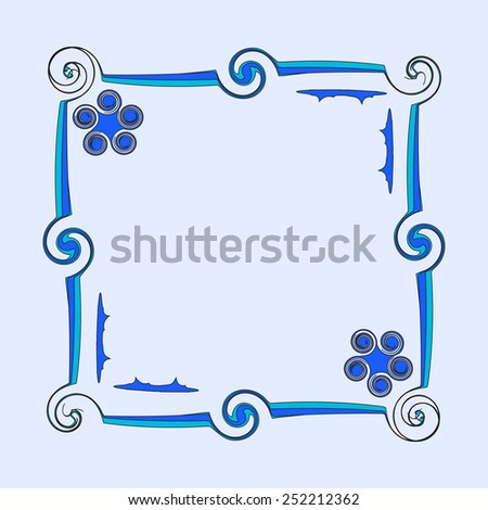 ornamental frame, vector illustration