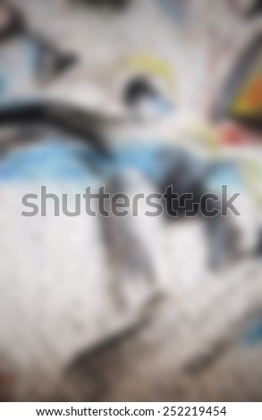 Urban graffiti generic background. Intentionally blurred editing post production.