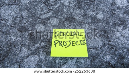 special projects