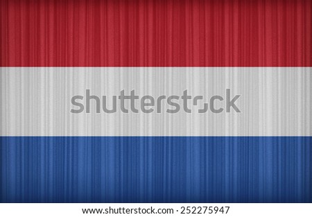 Netherlands flag pattern on the fabric curtain,vintage style