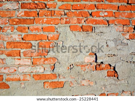 aging brick wall