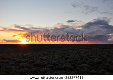 Australia road sunset