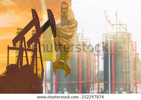 double exposure Wrench, Basic tool for fixing in crude oil site