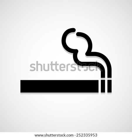 smoke icon great for any use. Vector EPS10.