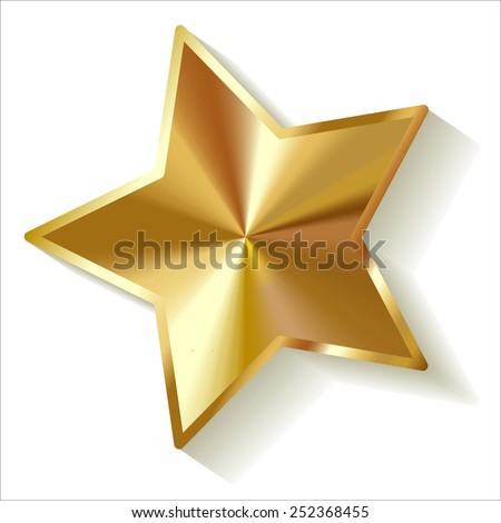 gold star vector Royalty-Free Stock Photo #252368455