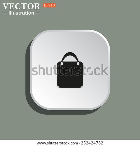Shopping basket, bag, vector illustration, EPS 10