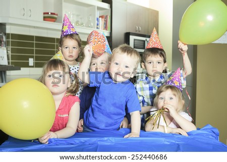 A Birthday Party only with the kids.