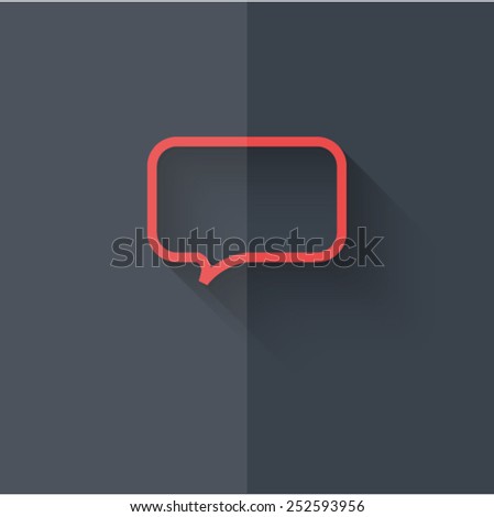 Vector icons with shadow on gray background ''chat"