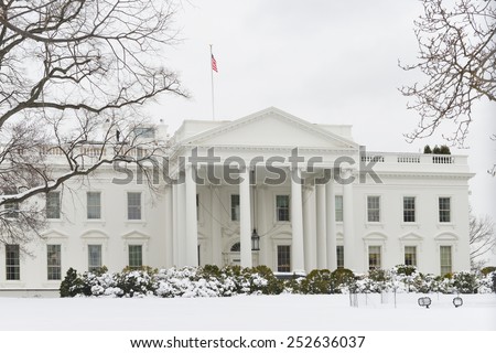 Washington DC - White House in Winter 