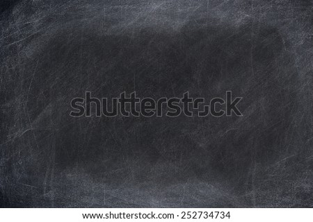 Chalk rubbed out on board