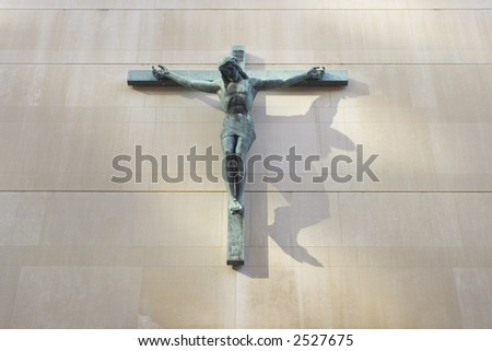 Bronze Jesus on a Cross
